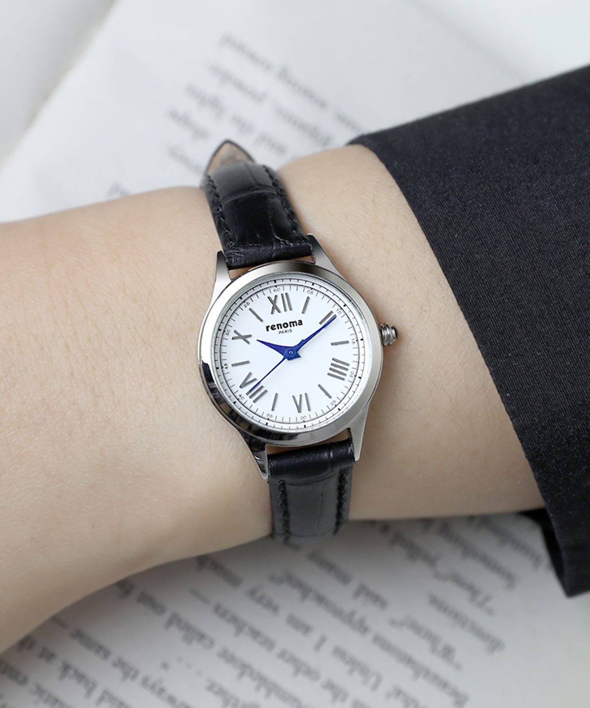 레노마 시계(RENOMA WATCH) 클래식 로마 여성 가죽시계 RE5460LBK