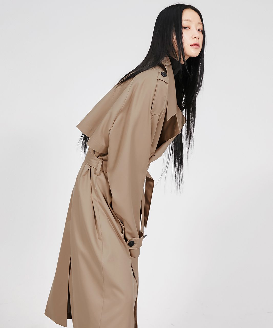 [ FLARE UP ]★ 韓国大人気★ Oversized Raglan Trench Coat MUSINSA | FLAREUP Oversized Raglan Trench Coat - Beige (FL-020)