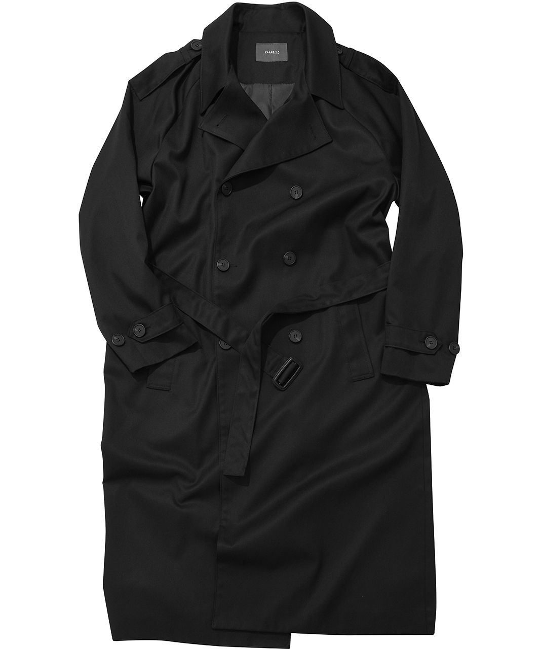 【FLAREUP】Oversized Raglan Trench Coat MUSINSA | FLAREUP Oversized Raglan Trench Coat - Black (FL-020)