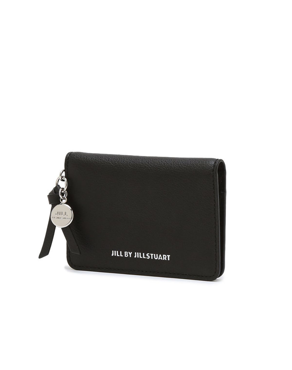 질바이질스튜어트(JILL BY JILLSTUART) [BONNIE] 블랙 동전 참장식 가죽 카드지갑 - 2colors