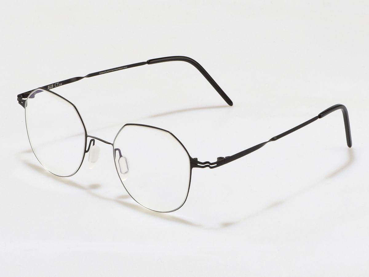 알로아이웨어(ALO EYEWEAR) [ALO:CTZEN] CI8715C C2 슈퍼슬림 트위스트 초경량 블랙 메탈 안경테