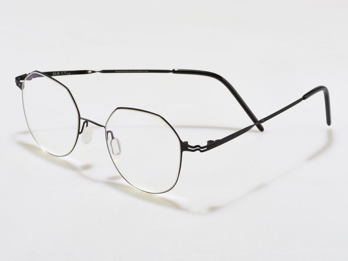 알로아이웨어(ALO EYEWEAR) [ALO:CTZEN] CI8715C C2 슈퍼슬림 트위스트 초경량 블랙 메탈 안경테