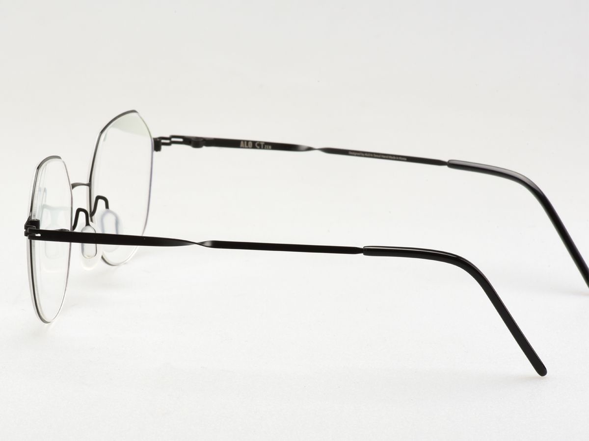 알로아이웨어(ALO EYEWEAR) [ALO:CTZEN] CI8715C C2 슈퍼슬림 트위스트 초경량 블랙 메탈 안경테