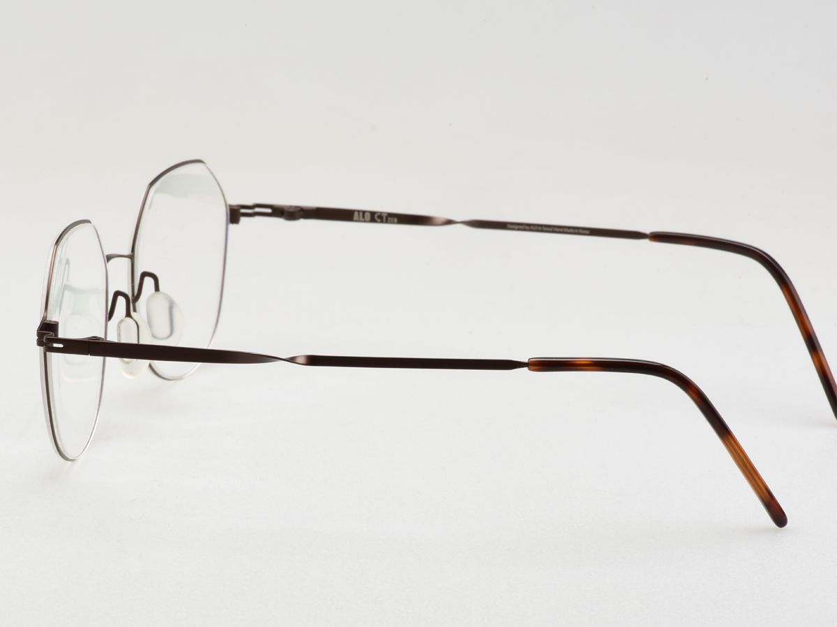 알로아이웨어(ALO EYEWEAR) [ALO:CTZEN] CI8715C C3 슈퍼슬림 트위스트 초경량 브라운 메탈 안경테