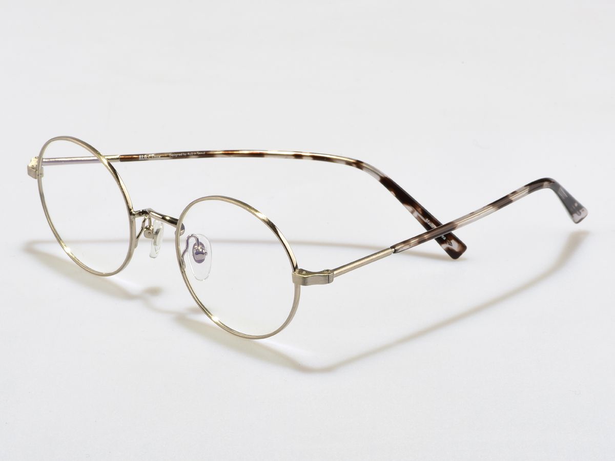알로아이웨어(ALO EYEWEAR) [ALO:CTZEN] CI8704B C2 모던 아세테이트 팁 실버 메탈 라운드 안경