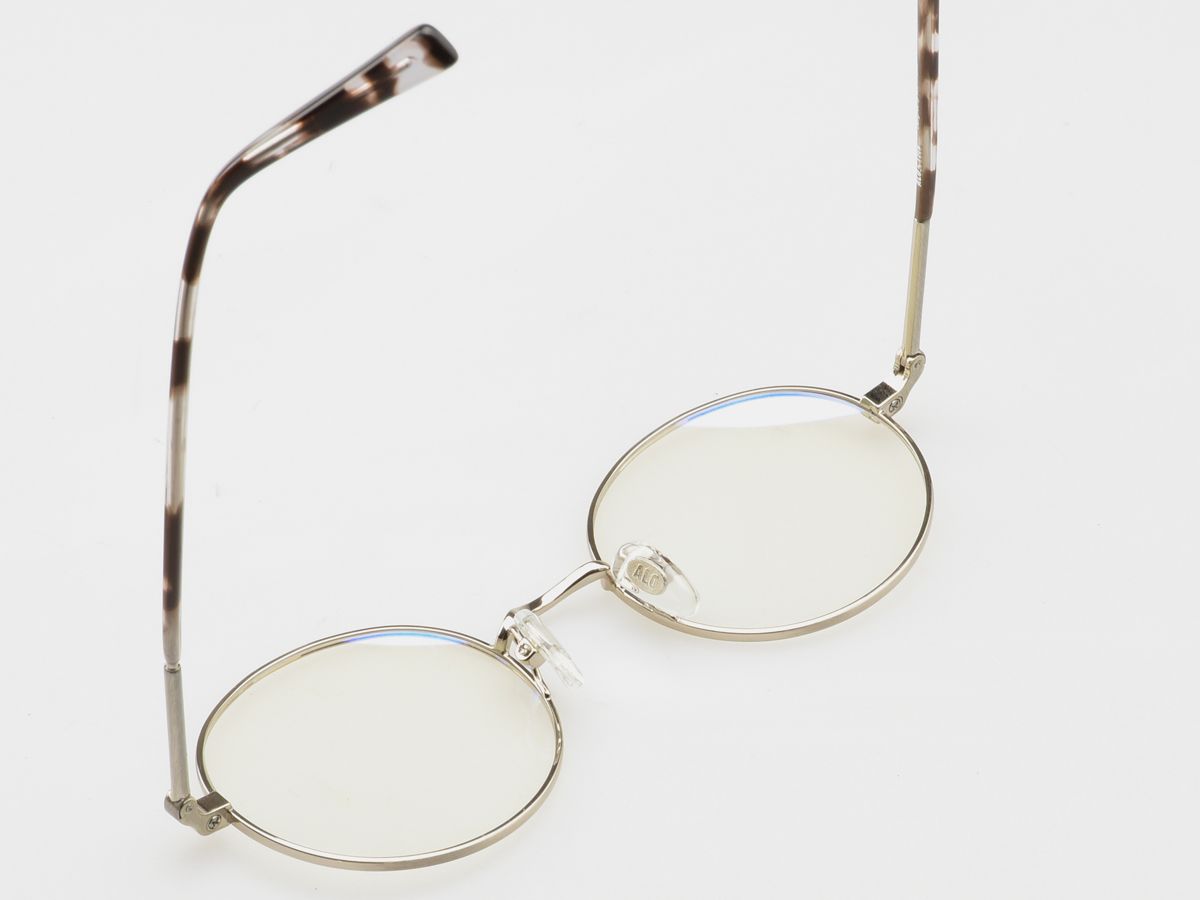 알로아이웨어(ALO EYEWEAR) [ALO:CTZEN] CI8704B C2 모던 아세테이트 팁 실버 메탈 라운드 안경
