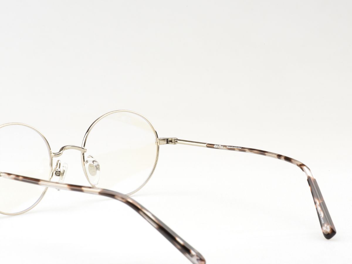 알로아이웨어(ALO EYEWEAR) [ALO:CTZEN] CI8704B C2 모던 아세테이트 팁 실버 메탈 라운드 안경