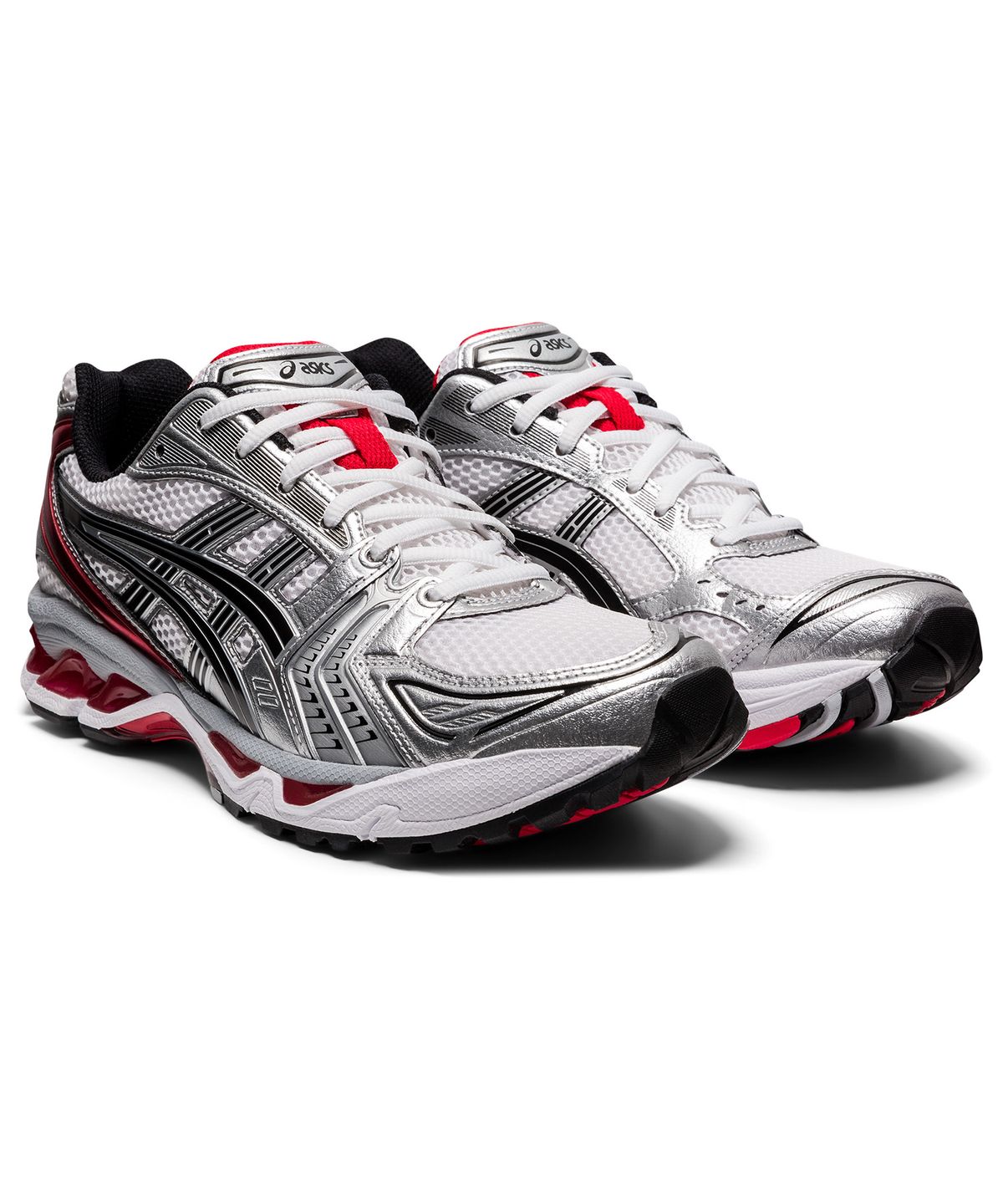 아식스(ASICS) 젤-카야노 14 - 화이트:클래식 레드 / 1201A019-103