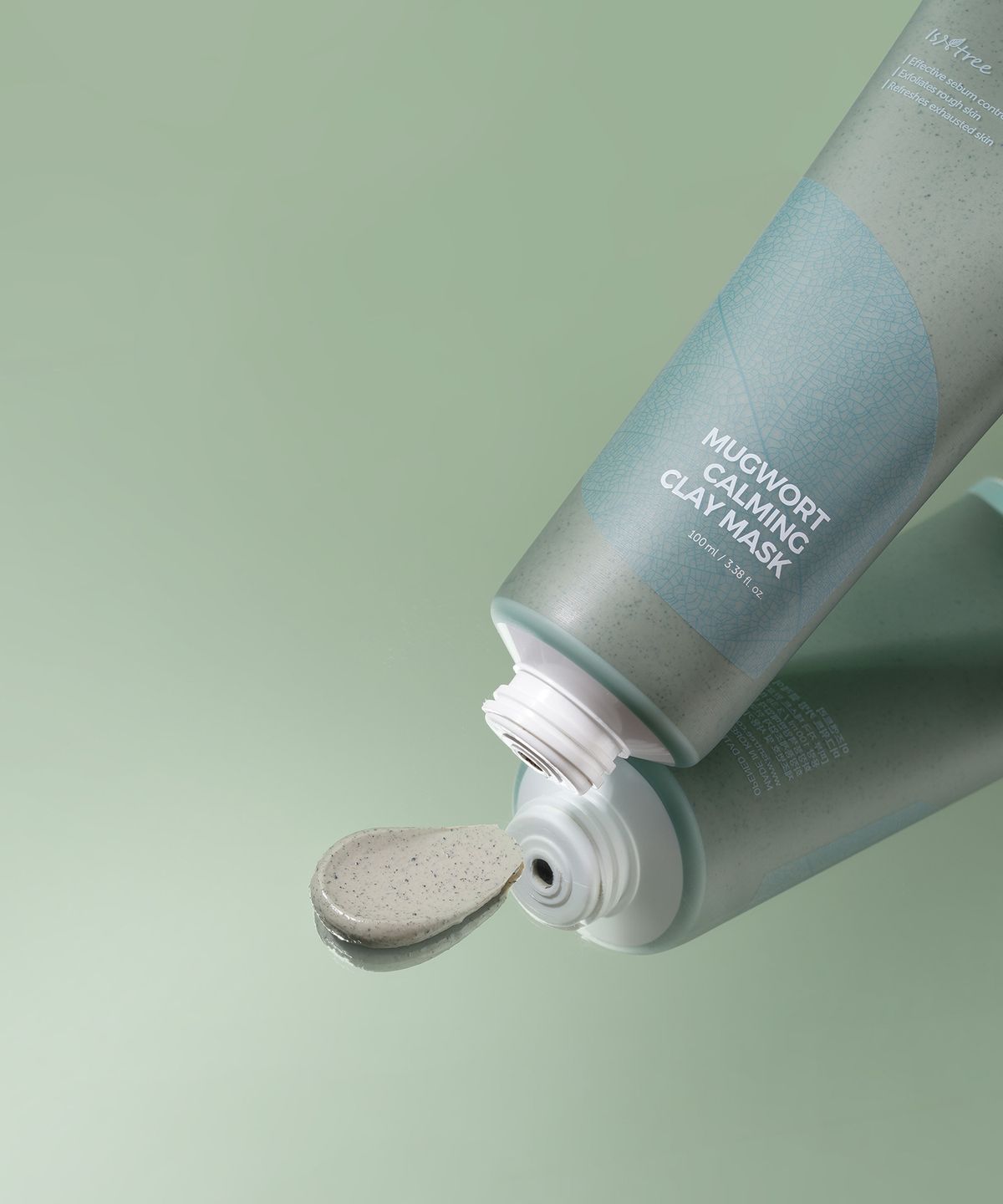 이즈앤트리(ISNTREE) 머그워트 카밍 클레이 마스크 100ml(증정: 플럼 부스터 2ml 2EA)