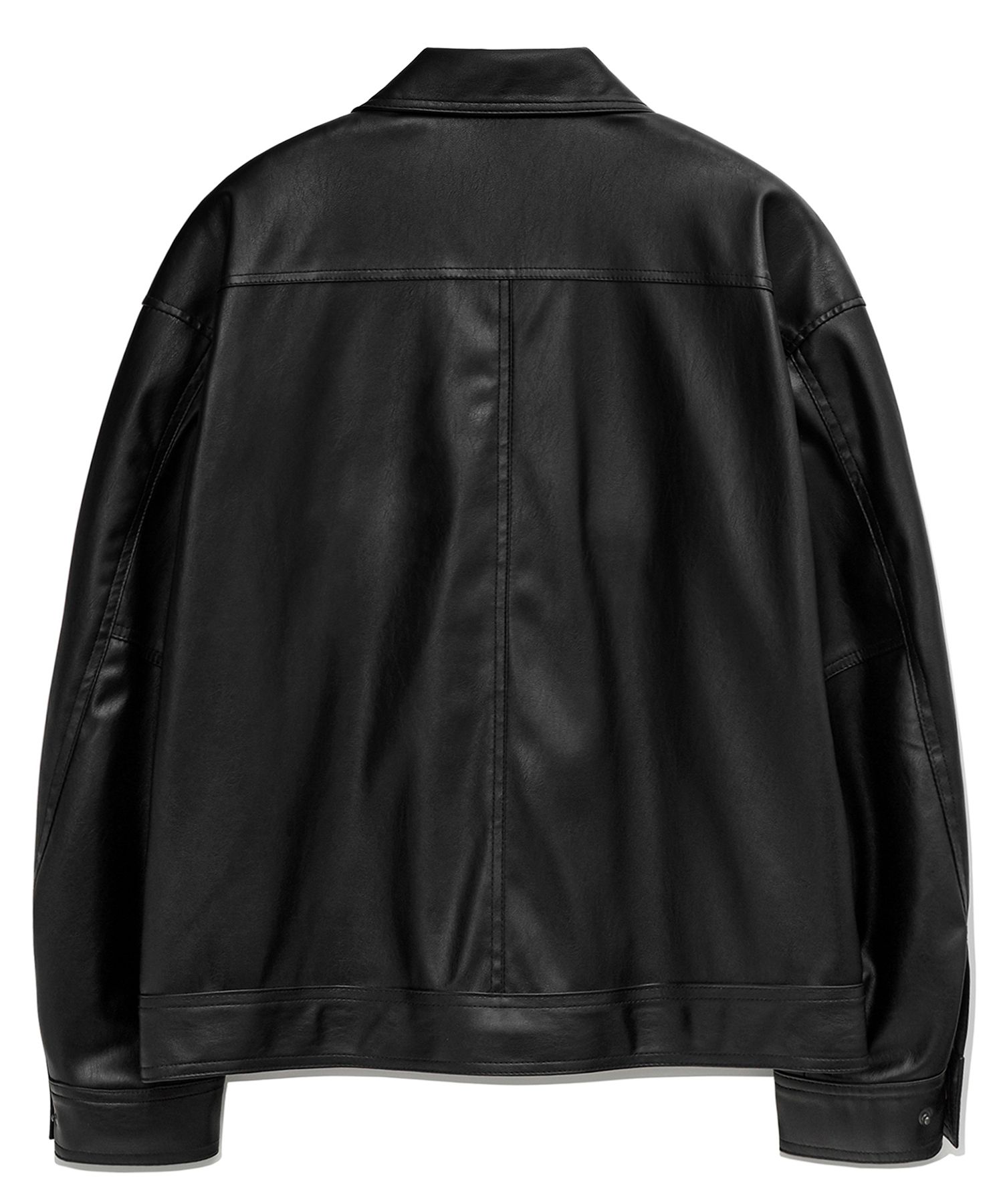 MUSINSA公式 | LOFI [VEGAN LEATHER] OVERSIZED SINGLE BREASTED