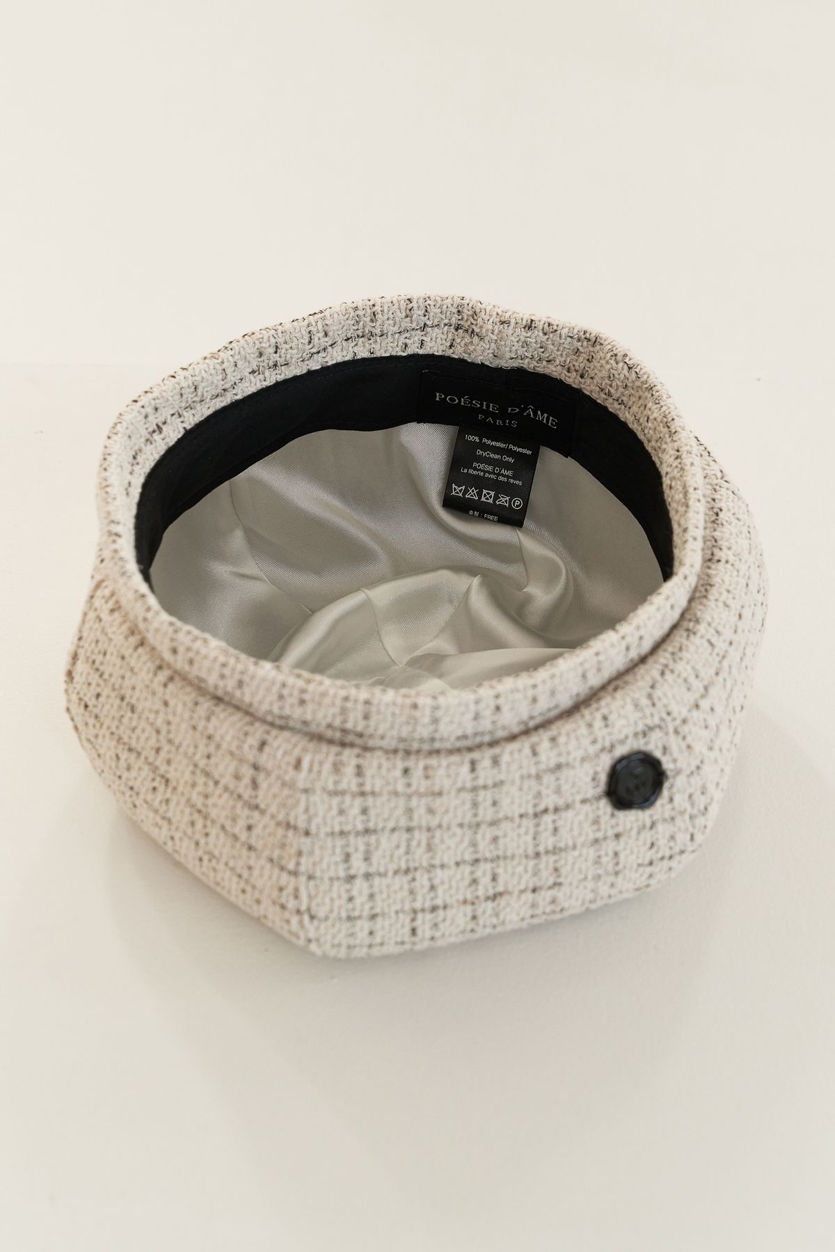 포에지담(POESIEDAME) [Lumière] DÔME BERET_tweed beige