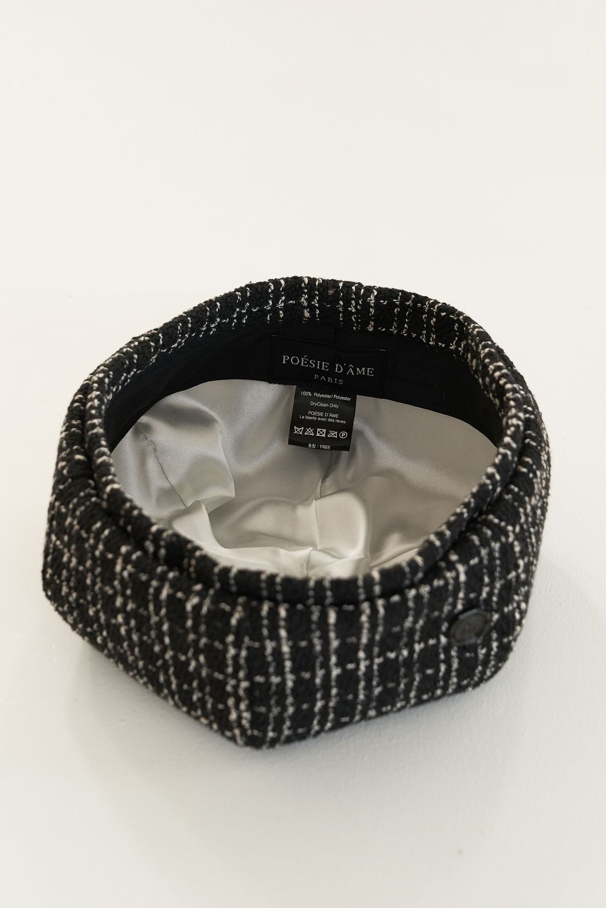 포에지담(POESIEDAME) [Lumière] DÔME BERET_tweed black