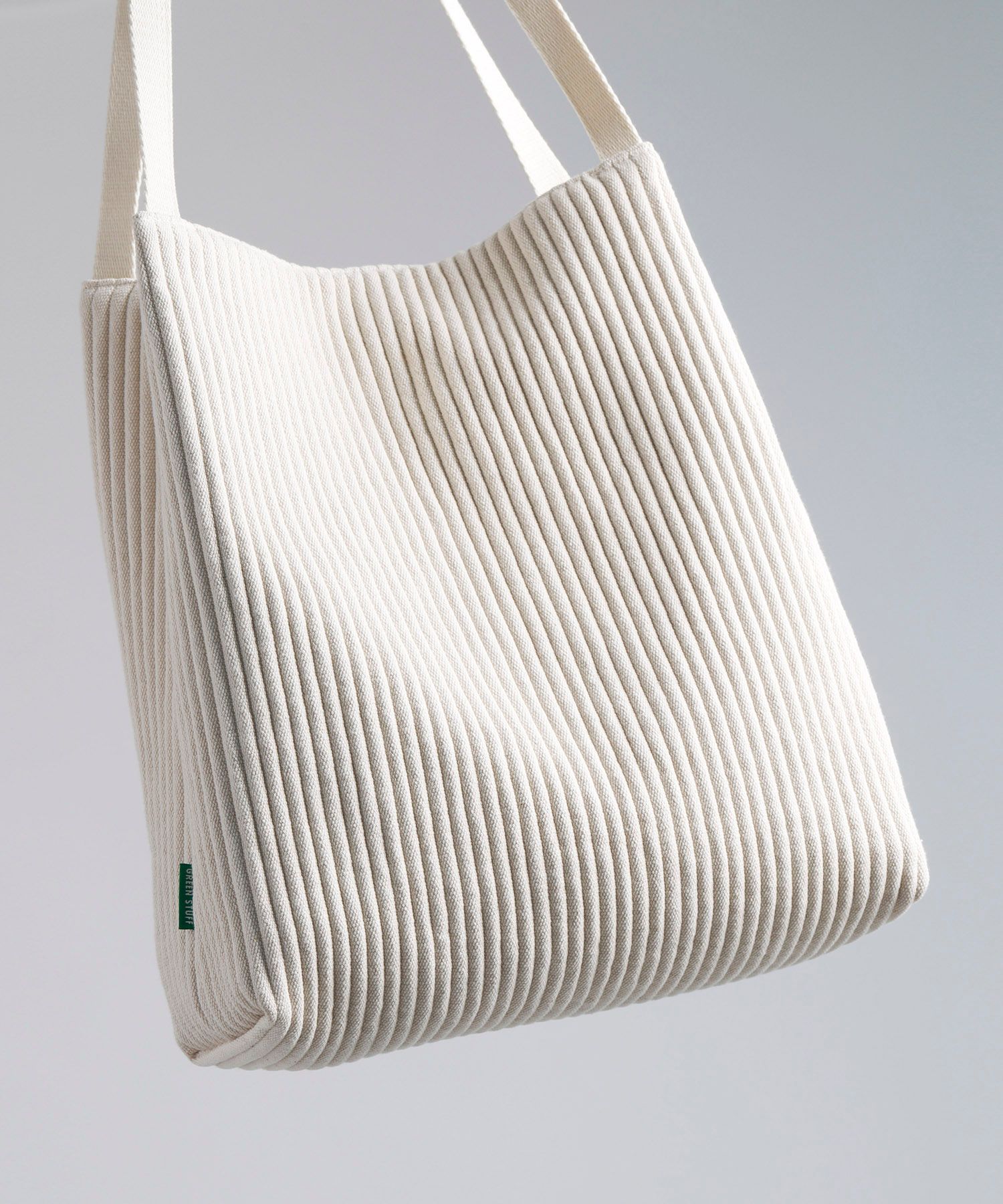 ショルダーバッグ・ポシェット GREEN STUFF Boxy shopper bag 53 ribbed corduroy ivory short MUSINSA | GREEN STUFF boxy bag 53 - corduroy canvas ivory