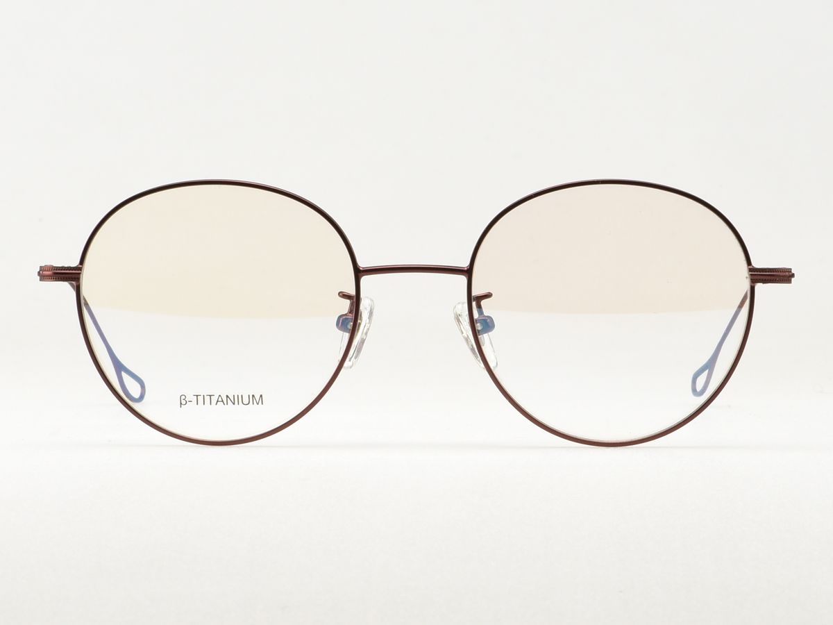 알로아이웨어(ALO EYEWEAR) [ALO:CTZEN] CI8708B C3  베타티타늄 초경량 세미오버사이즈 브라운 슬림 안경테