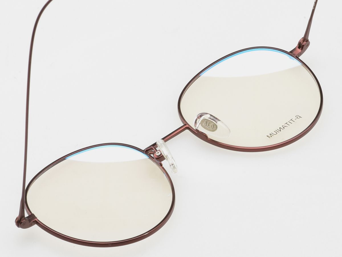 알로아이웨어(ALO EYEWEAR) [ALO:CTZEN] CI8708B C3  베타티타늄 초경량 세미오버사이즈 브라운 슬림 안경테