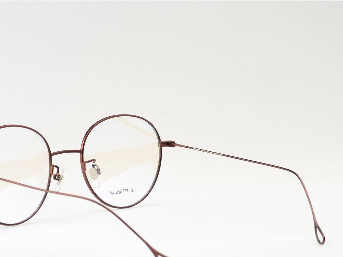알로아이웨어(ALO EYEWEAR) [ALO:CTZEN] CI8708B C3  베타티타늄 초경량 세미오버사이즈 브라운 슬림 안경테