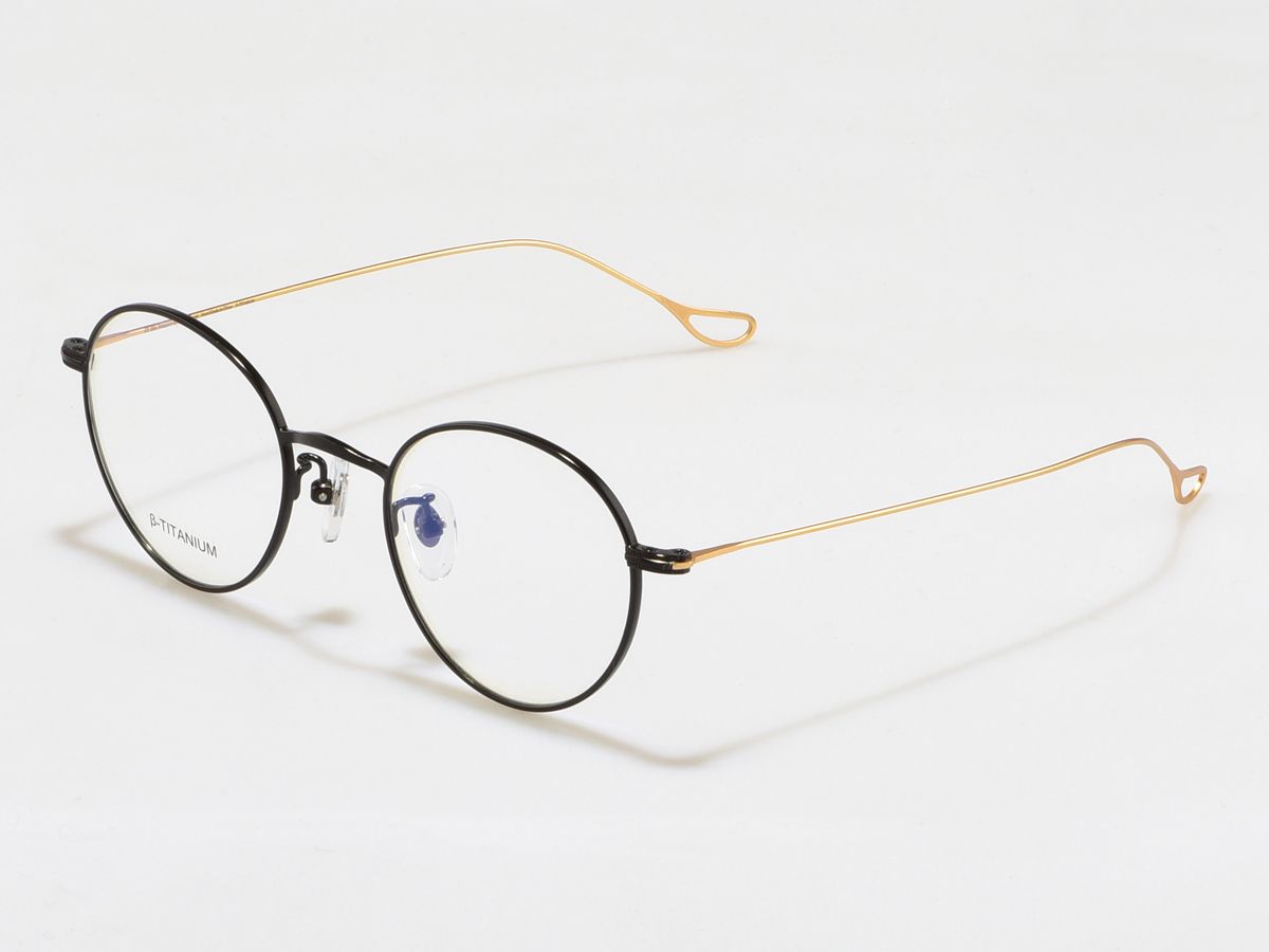 알로아이웨어(ALO EYEWEAR) [ALO:CTZEN] CI8709B C2  베타티타늄 초경량 블랙/골드 슬림 안경테