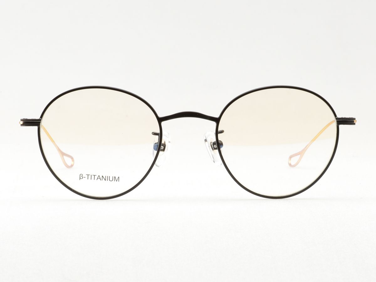 알로아이웨어(ALO EYEWEAR) [ALO:CTZEN] CI8709B C2  베타티타늄 초경량 블랙/골드 슬림 안경테