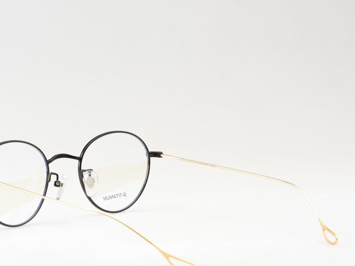 알로아이웨어(ALO EYEWEAR) [ALO:CTZEN] CI8709B C2  베타티타늄 초경량 블랙/골드 슬림 안경테