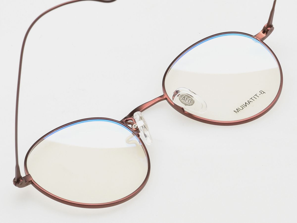 알로아이웨어(ALO EYEWEAR) [ALO:CTZEN] CI8709B C3  베타티타늄 초경량 브라운 슬림 안경테