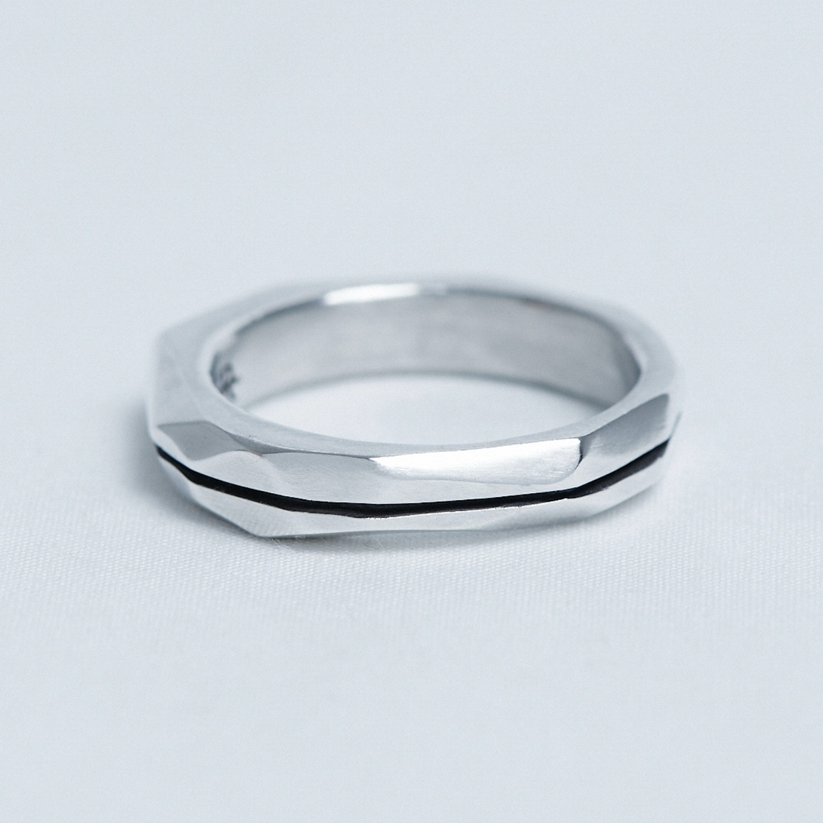 오버더라인(OVER THE LINE) One line Stone Ring