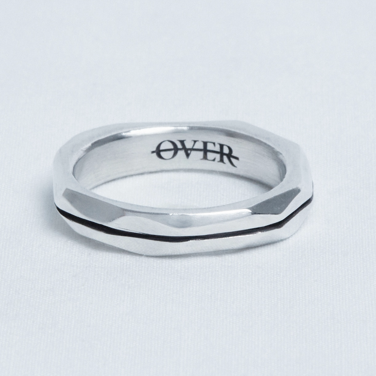오버더라인(OVER THE LINE) One line Stone Ring