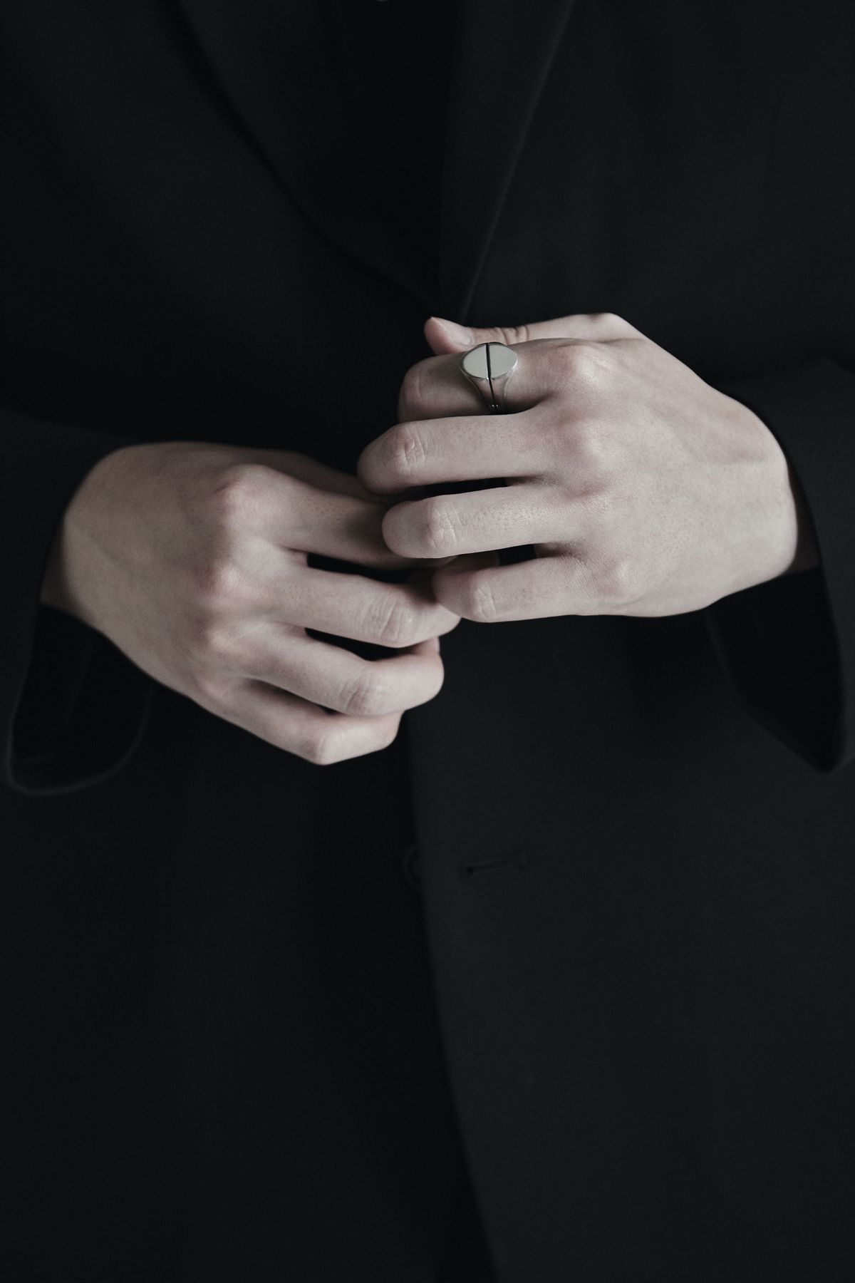오버더라인(OVER THE LINE) One line Oval Ring