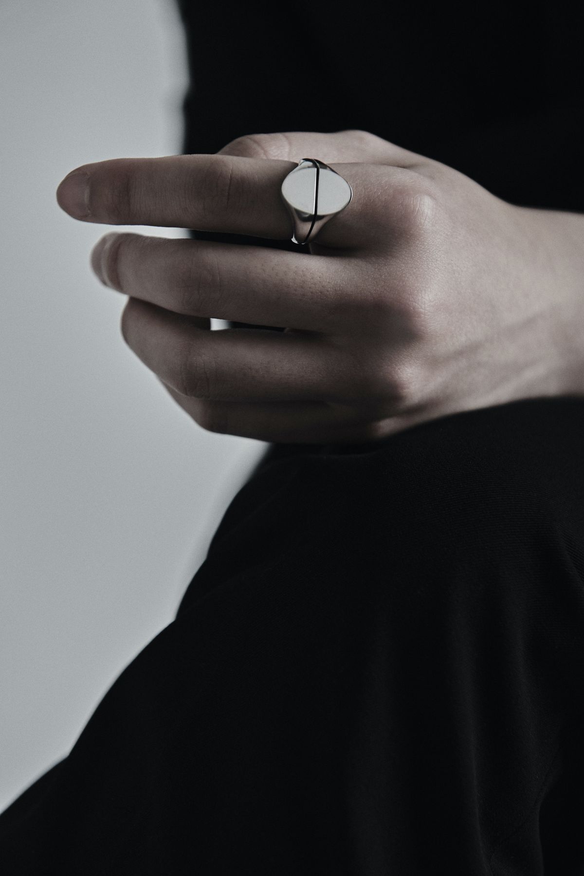 오버더라인(OVER THE LINE) One line Oval Ring