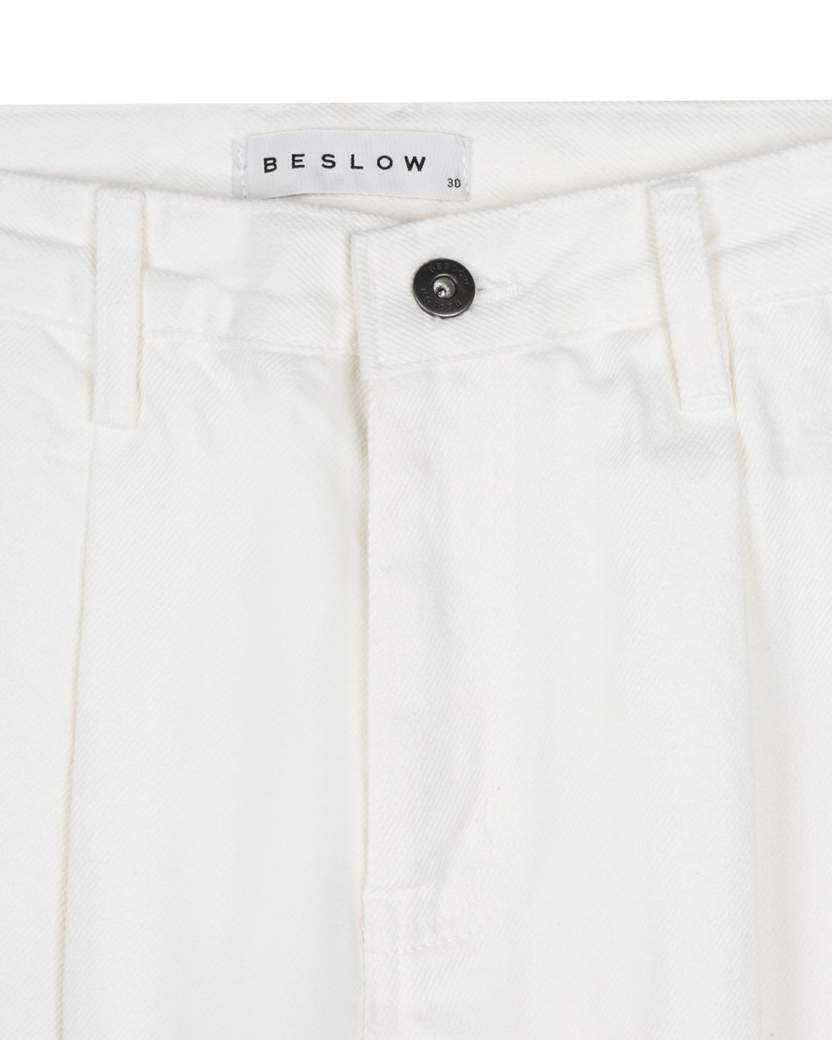 비슬로우(BESLOW) [리뉴얼]ONE TUCK CURVED JEAN IVORY