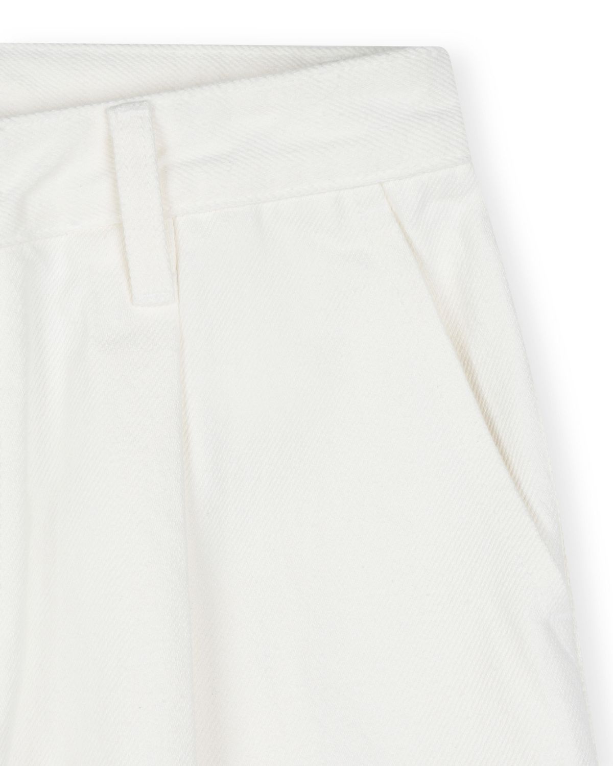 비슬로우(BESLOW) [리뉴얼]ONE TUCK CURVED JEAN IVORY