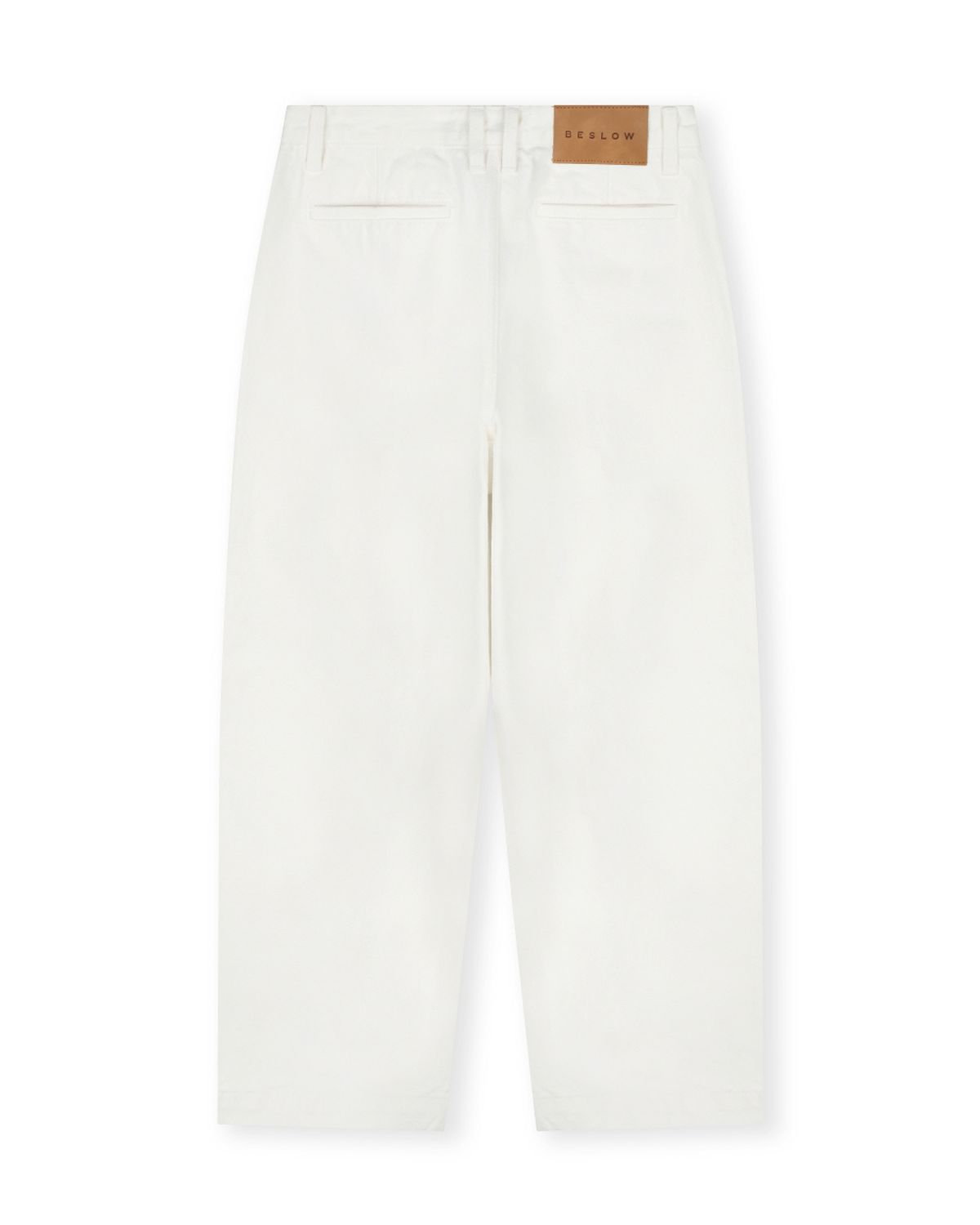 비슬로우(BESLOW) [리뉴얼]ONE TUCK CURVED JEAN IVORY