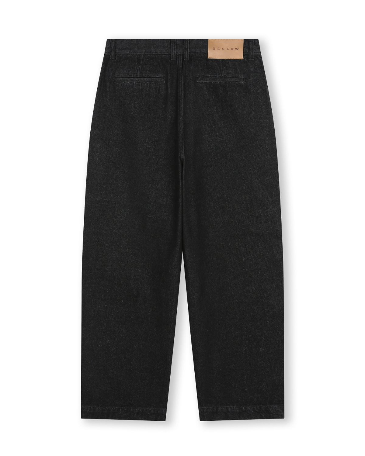 비슬로우(BESLOW) [리뉴얼]ONE TUCK CURVED JEAN BLACK