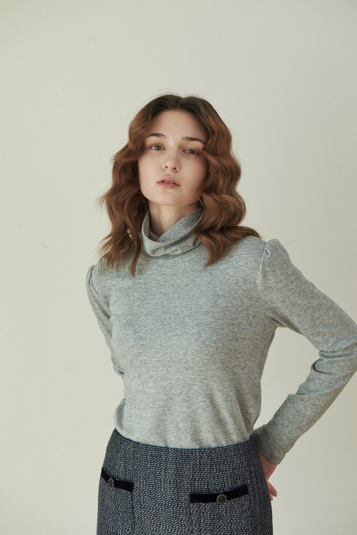 라비올렛트(LA VIOLETTE) Basic Turtle Neck Tee