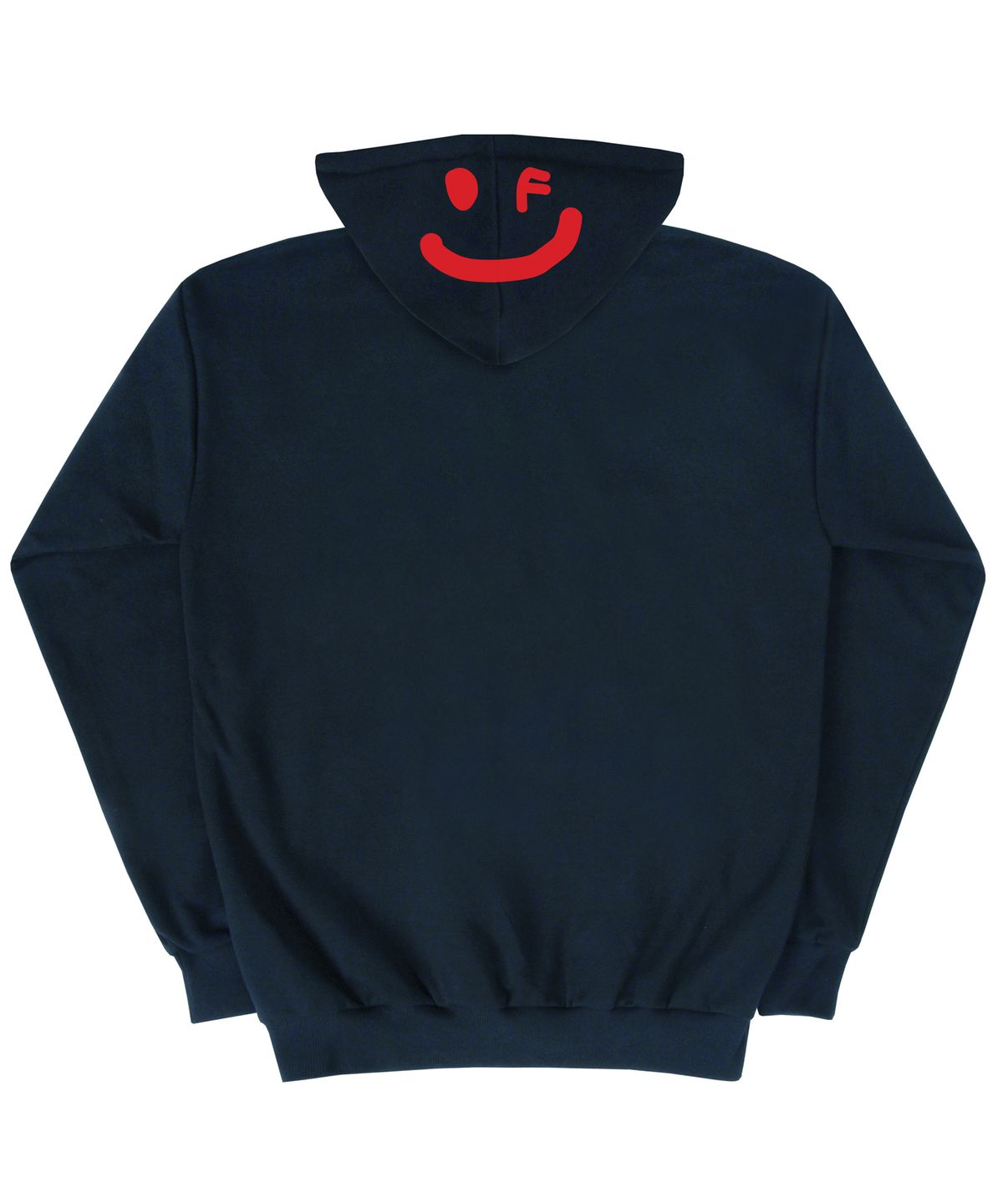 그레이버(GRAVER) [UNISEX]후드 백드로잉 스마일 후드티_네이비
