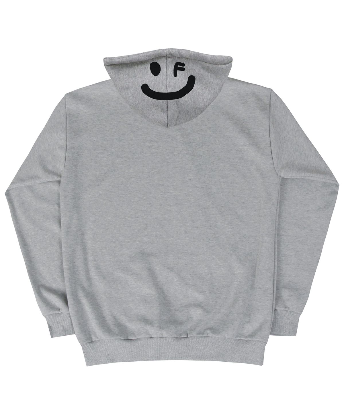그레이버(GRAVER) [UNISEX]후드 백드로잉 스마일 후드티_그레이