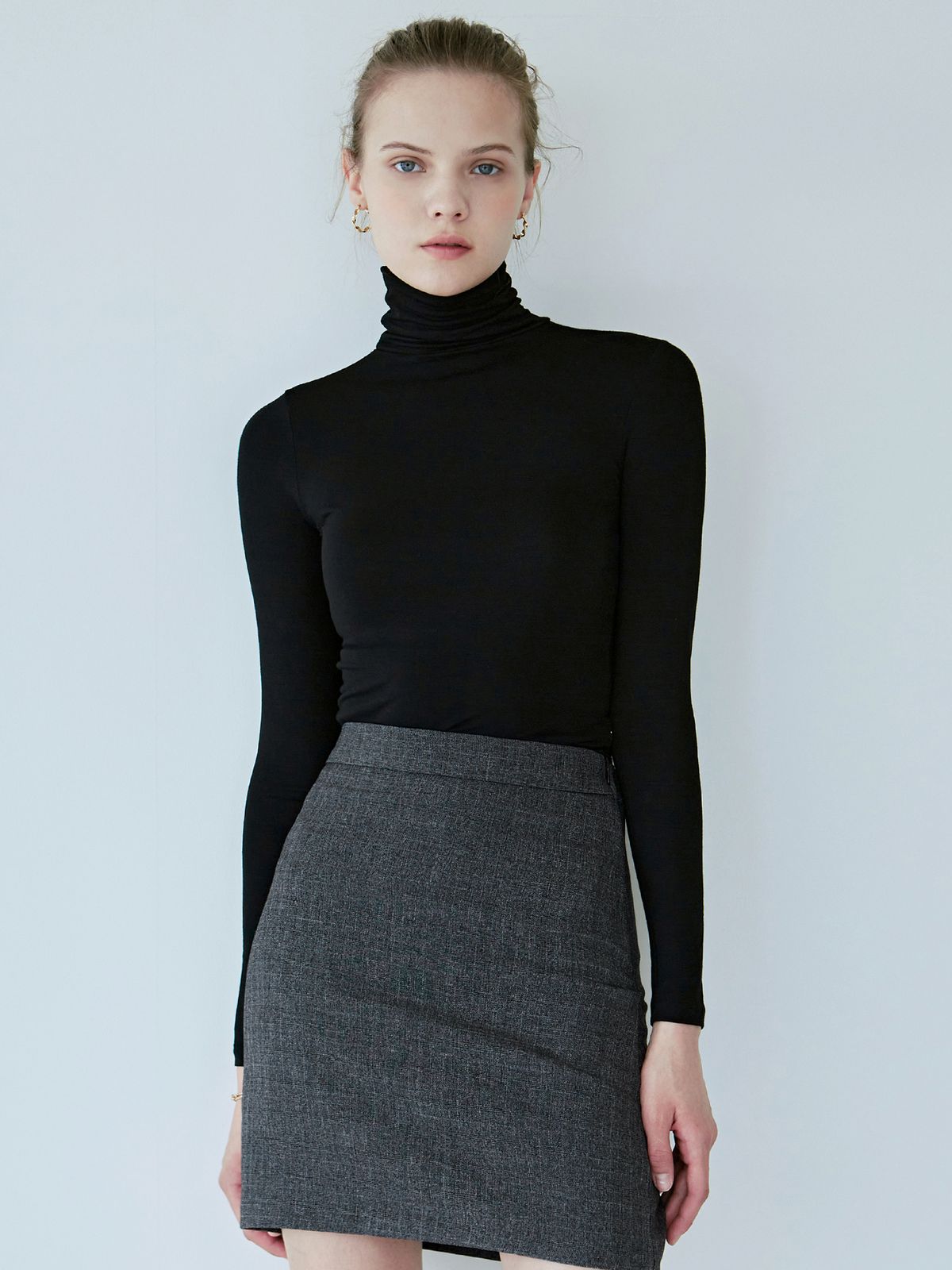 닉앤니콜(NICK&NICOLE) [패키지] [ESSENTIAL] SLIM TURTLENECK TOP