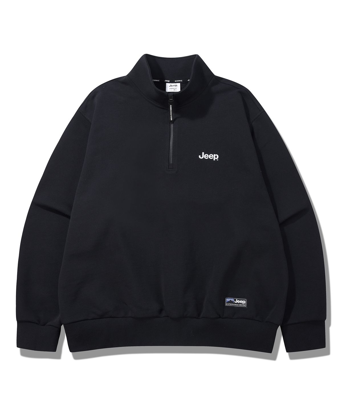 지프(JEEP) [360g] M-Logo 반집업 맨투맨 (JR5TSU838BK)