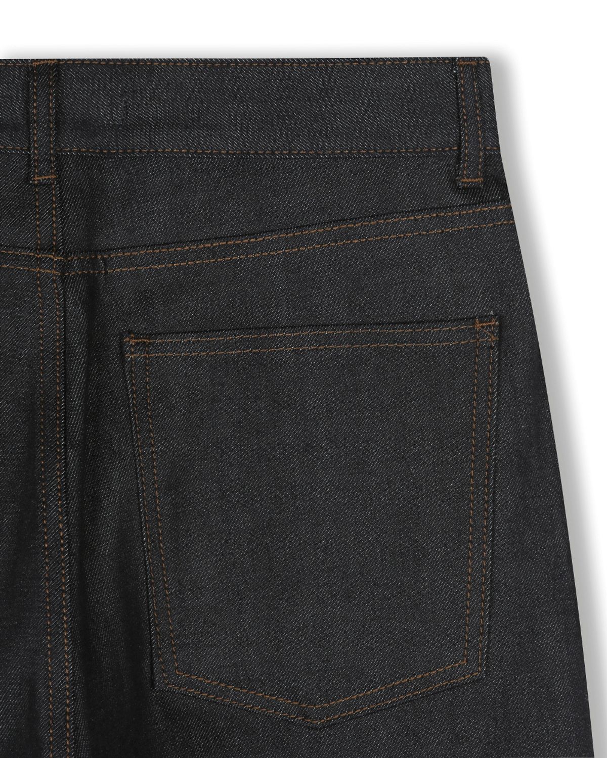 비슬로우(BESLOW) COMFY ONE TUCK SELVAGE DENIM PANTS BLACK