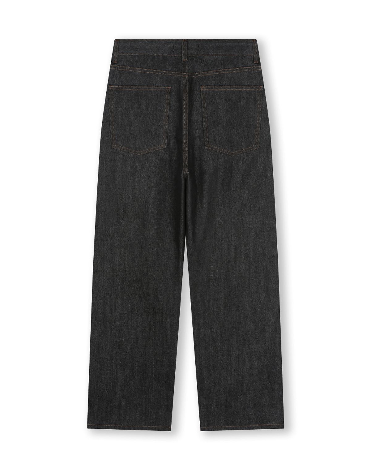 비슬로우(BESLOW) COMFY ONE TUCK SELVAGE DENIM PANTS BLACK