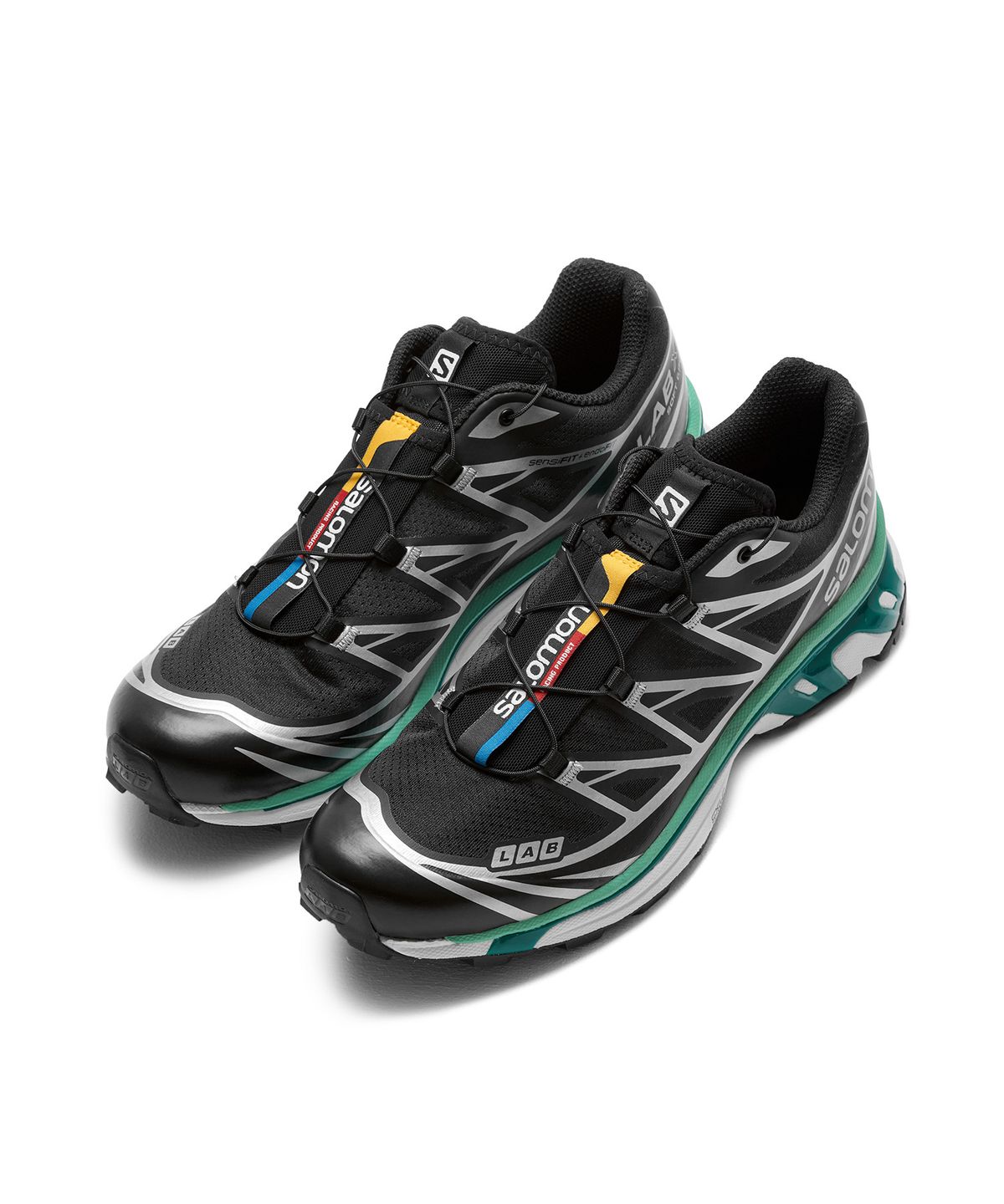 살로몬(SALOMON) XT-6 - 블랙:화이트:민트 리프 / L41317000