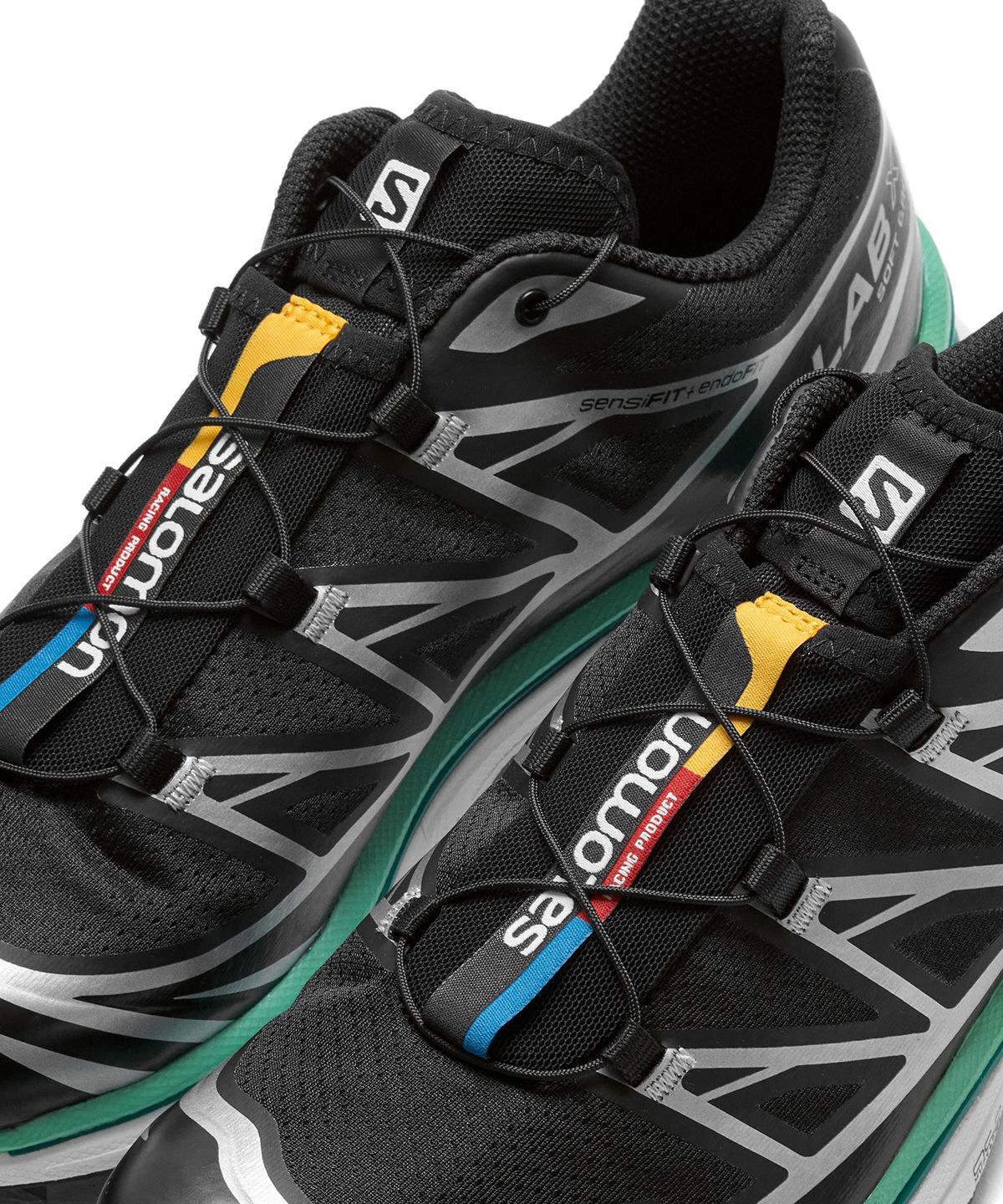 살로몬(SALOMON) XT-6 - 블랙:화이트:민트 리프 / L41317000
