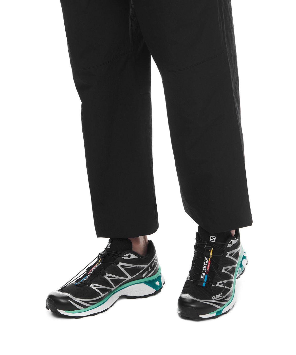 살로몬(SALOMON) XT-6 - 블랙:화이트:민트 리프 / L41317000