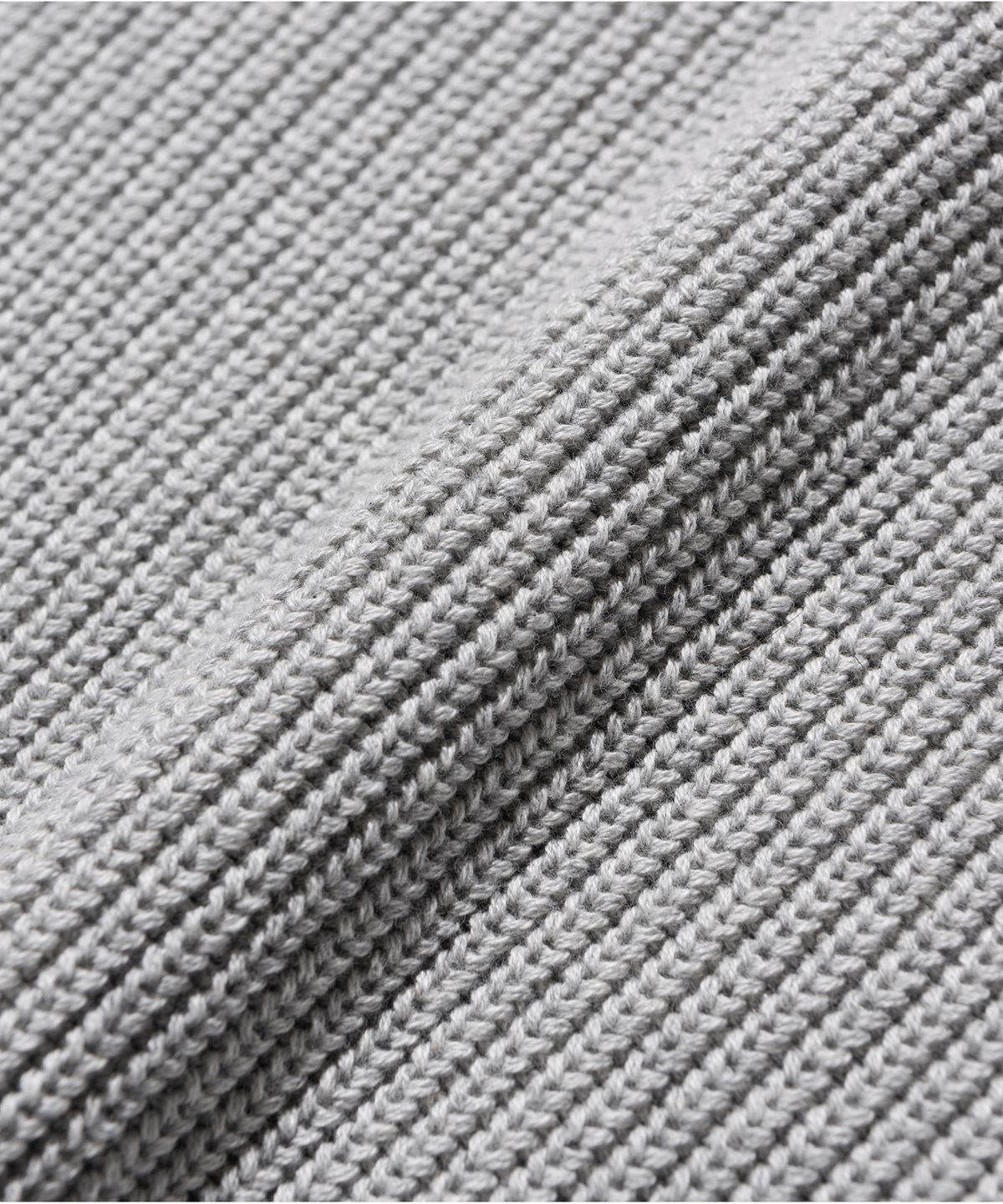 니티드(KNITTED) 소프트코튼 드랍숄더 오버핏 와플 니트 MELANGE GREY