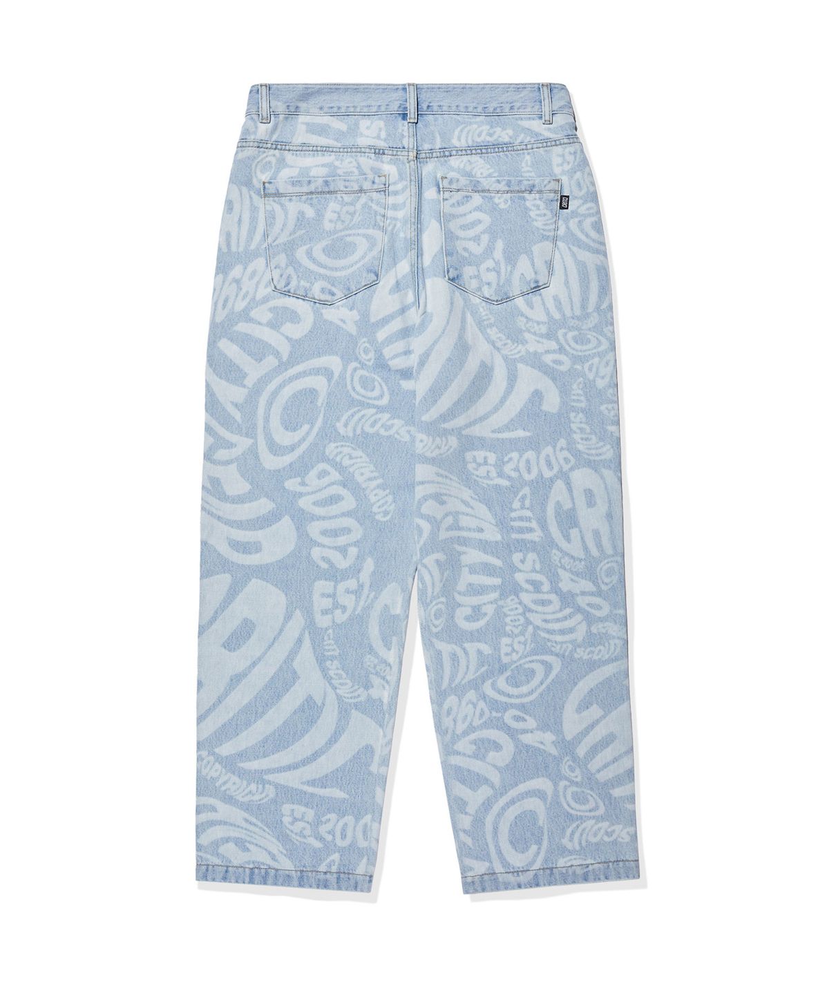 크리틱(CRITIC) LASER LOGO DENIM PANTS SKY BLUE