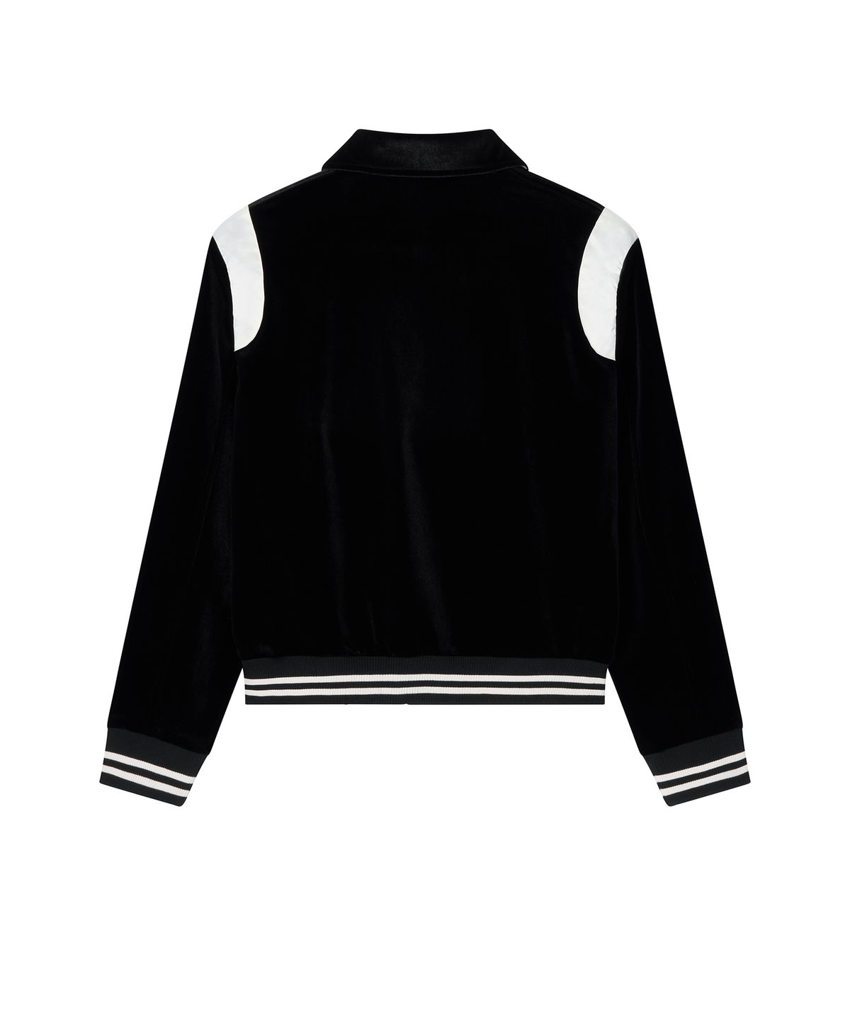 롤링스튜디오(ROLLINGSTUDIOS) VELVET VARSITY JACKET BLACK