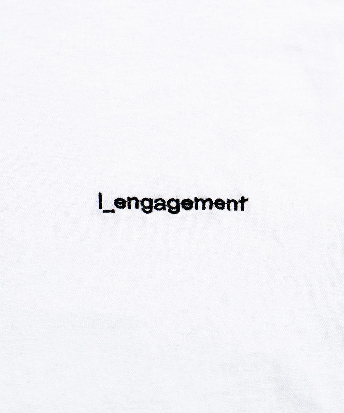 랑가주망(LENGAGEMENT) 클래식핏 로고 반팔티 [화이트]