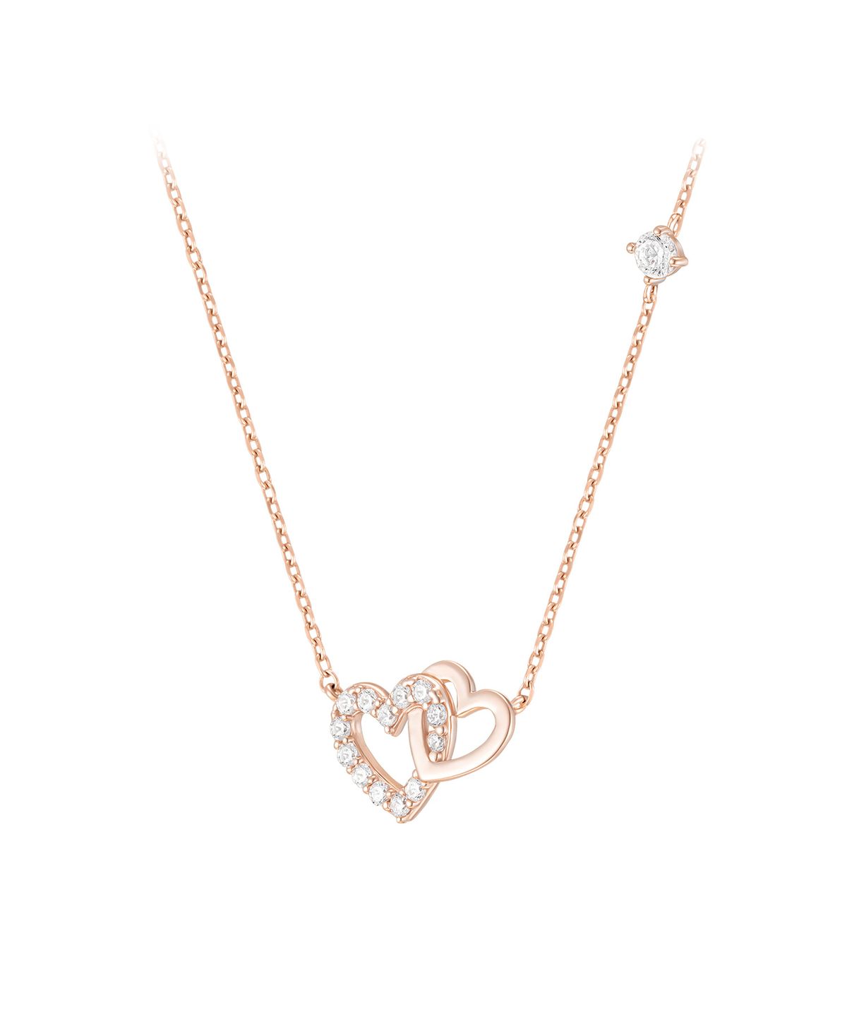 제이에스티나(JESTINA) DOUBLE HEART 목걸이 (JJLJNQ1BS308SR420)