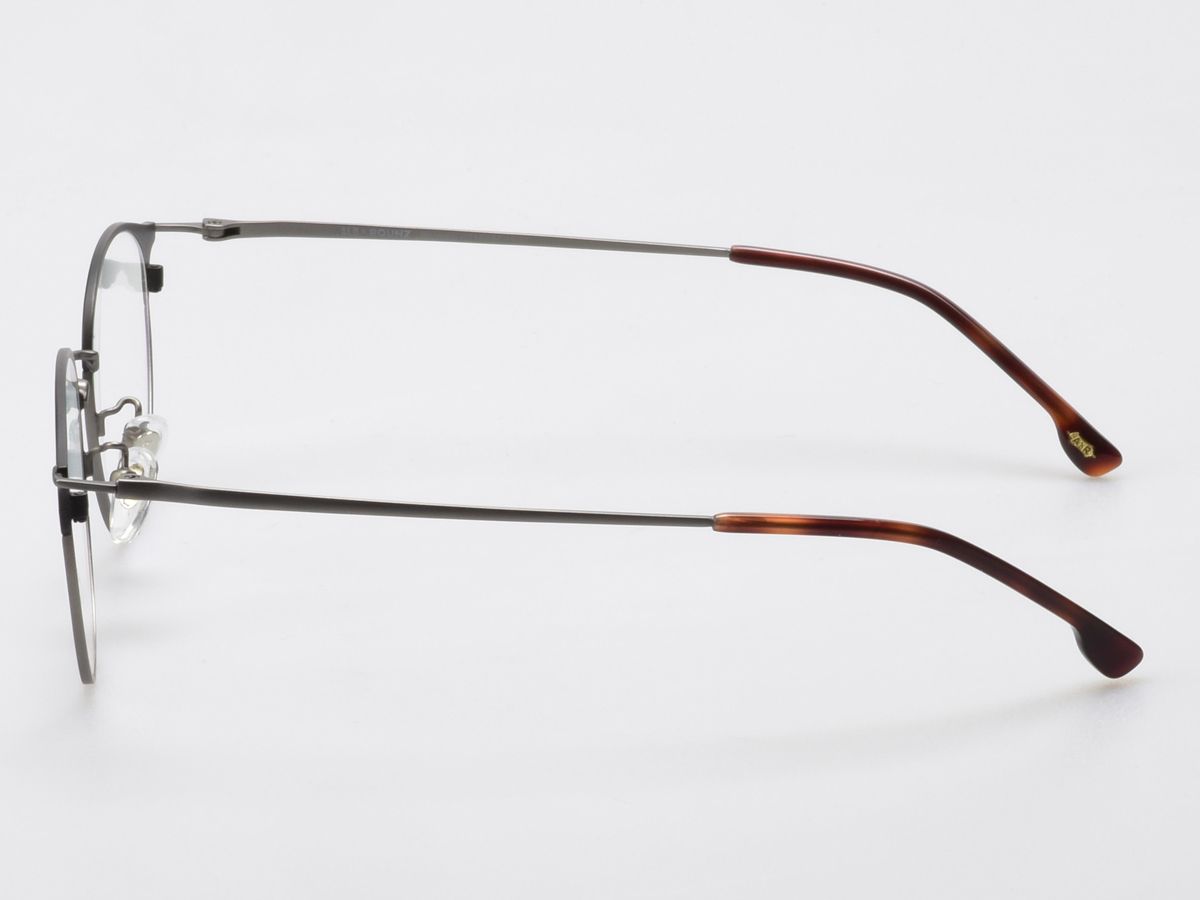 알로아이웨어(ALO EYEWEAR) [ALOXROUNZ] AR8013A C1 하프 투톤 블랙&그레이 베타티타늄 라운드 안경
