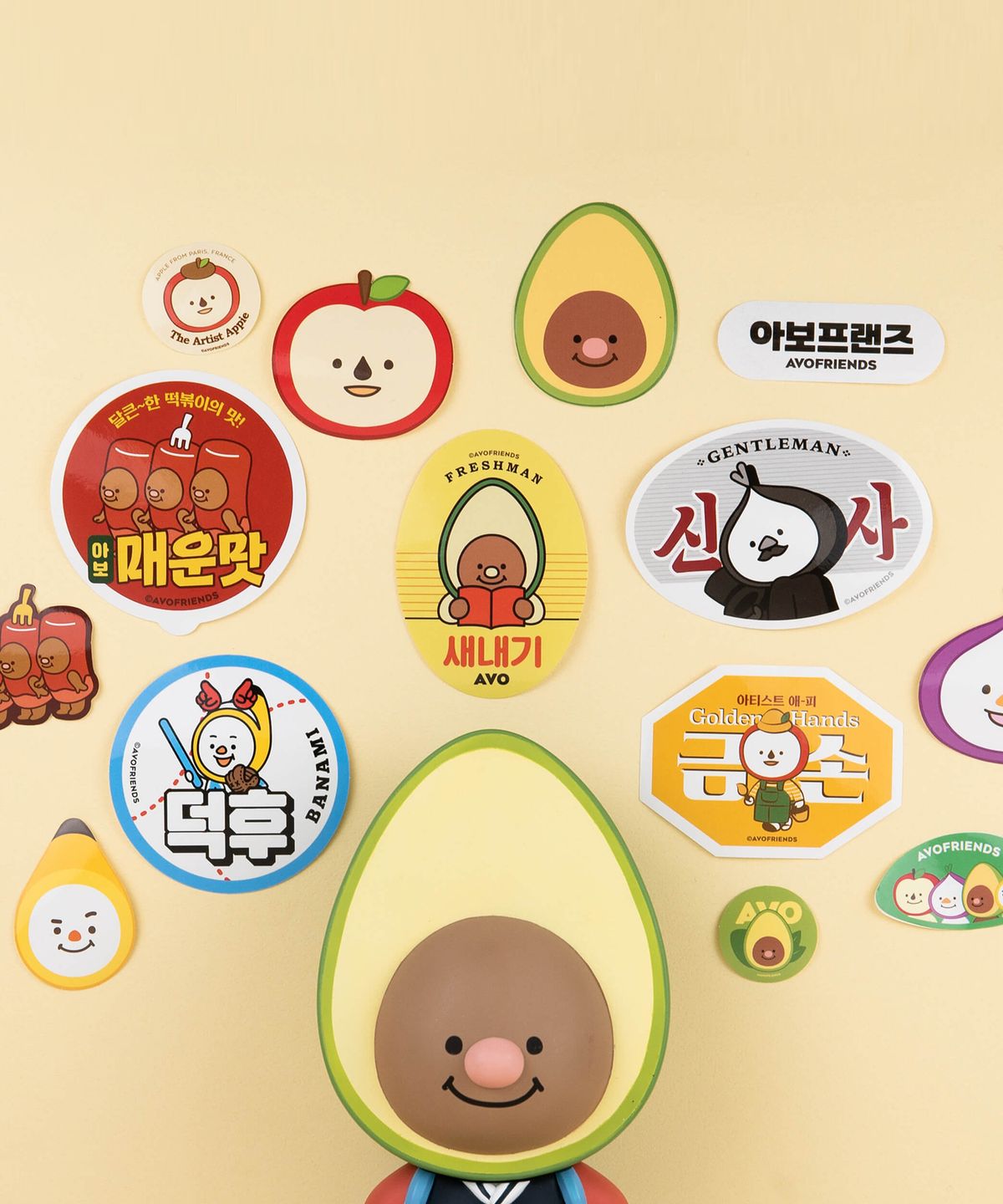 아보프렌즈(AVO FRIENDS) 서울에디션 리무버블 스티커 14종