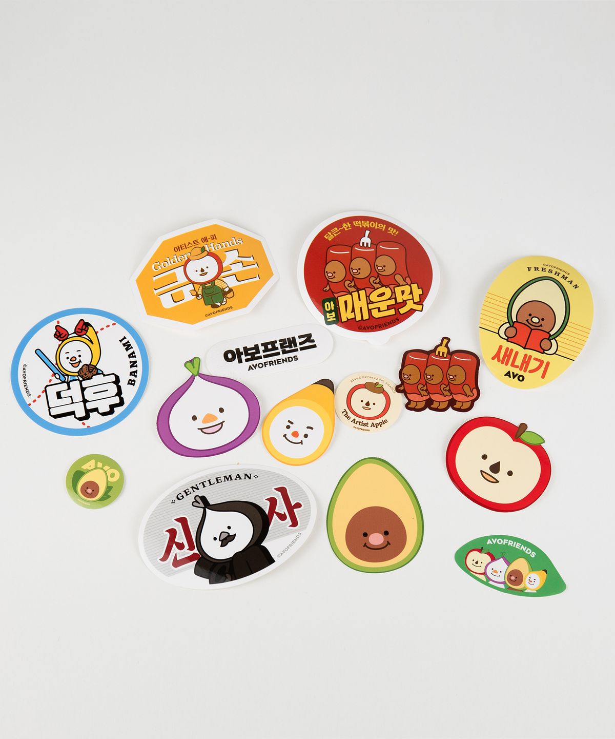아보프렌즈(AVO FRIENDS) 서울에디션 리무버블 스티커 14종